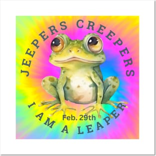 Jeepers Creepers I am a Leaper, Leap Yr. Baby Posters and Art